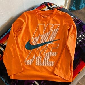 Boys size 6 Nike Orange Long Sleeve Shirt